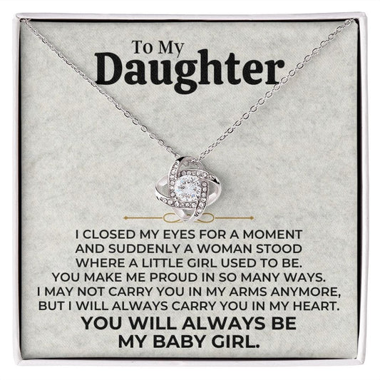 Daughter - Always Be My Baby Girl - Love Knot Gift Set - SS506