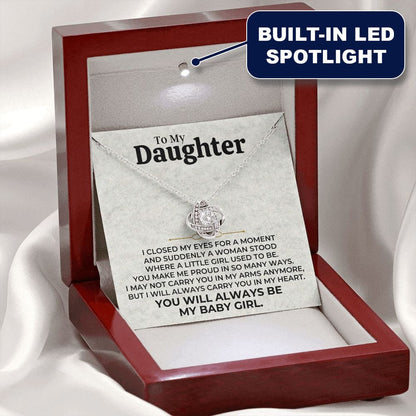 Daughter - Always Be My Baby Girl - Love Knot Gift Set - SS506