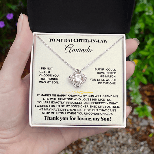 Daughter-in-law - Love Knot Gift Set - SS251