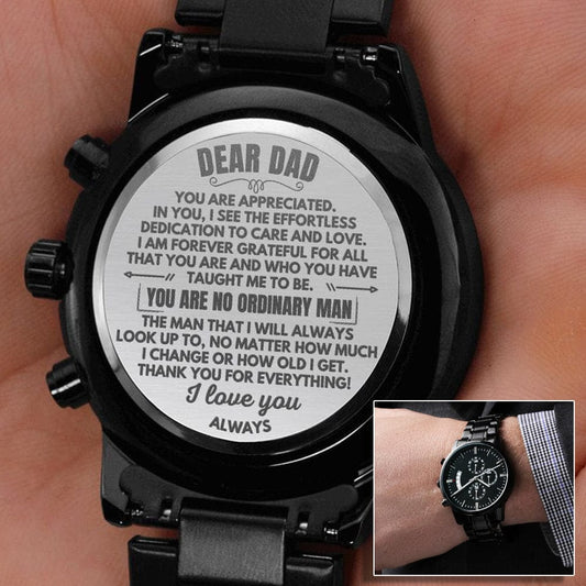Dear Dad - Engraved Chronograph Watch - SS507