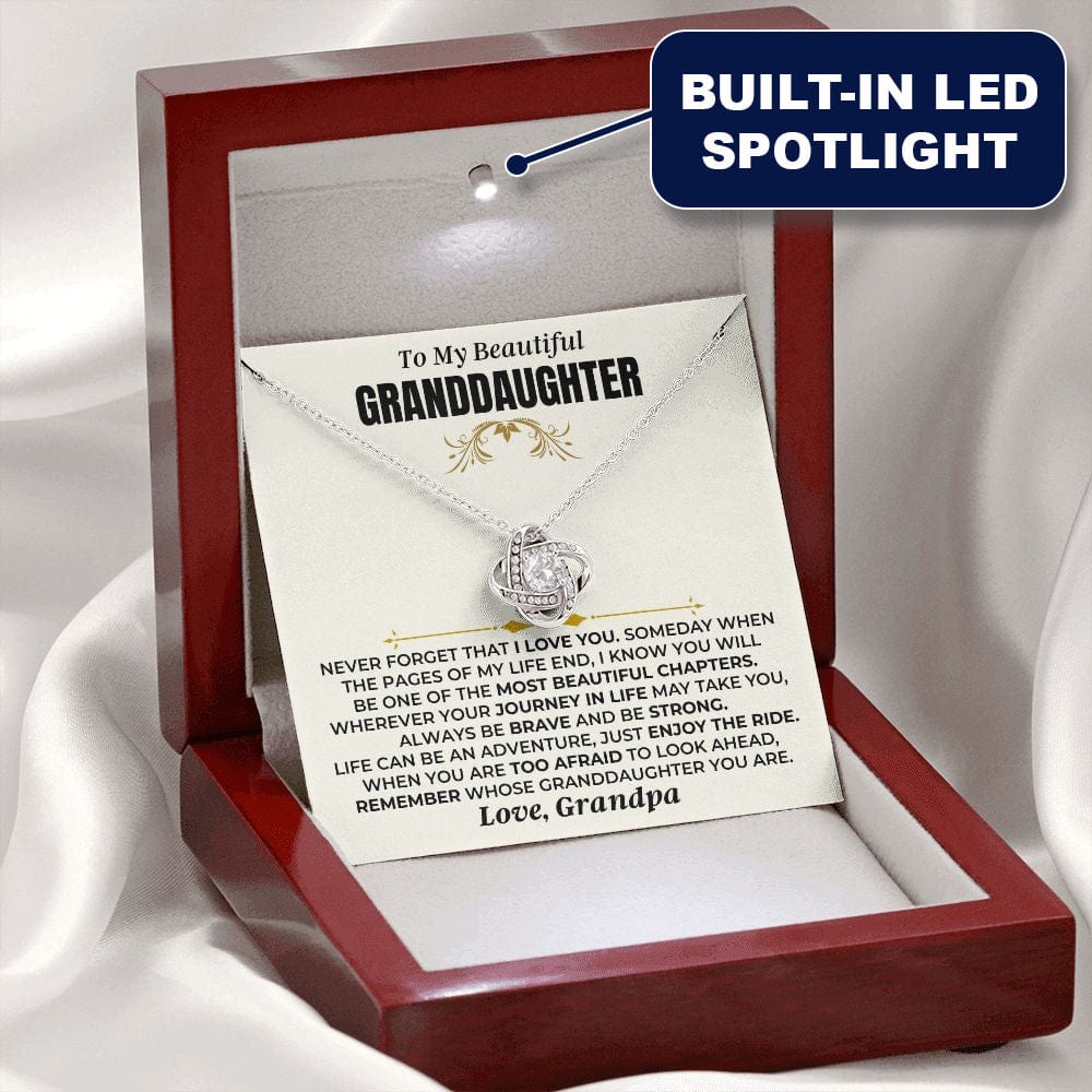 "Remember Whose Granddaughter You Are" - Love Knot Gift Set - SS477GP