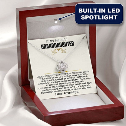 "Remember Whose Granddaughter You Are" - Love Knot Gift Set - SS477GP