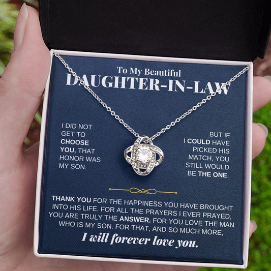 To My Beautiful Daughter-in-law - Love Knot Gift Set - SS232