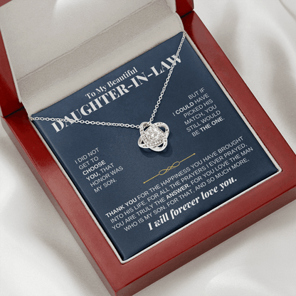 To My Beautiful Daughter-in-law - Love Knot Gift Set - SS232