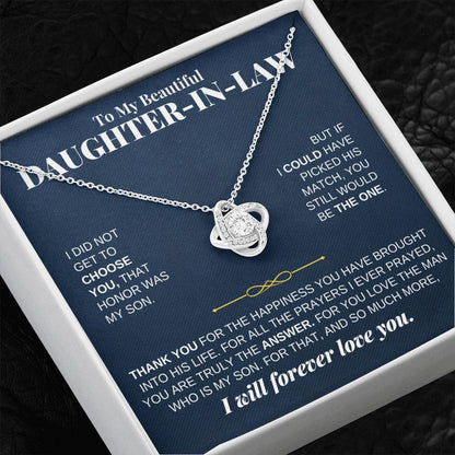 To My Beautiful Daughter-in-law - Love Knot Gift Set - SS232