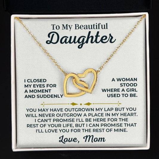 To My Beautiful Daughter - Love Mom - Forever Linked Hearts Gift Set - SS427