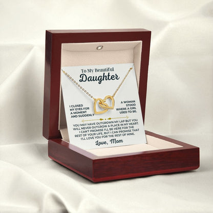 To My Beautiful Daughter - Love Mom - Forever Linked Hearts Gift Set - SS427