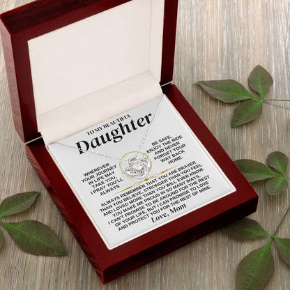 To My Beautiful Daughter - Love Mom - Love Knot Gift Set - SS320
