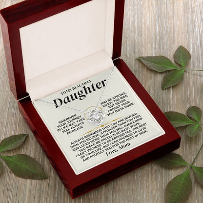 To My Beautiful Daughter - Love Mom - Love Knot Gift Set - SS321