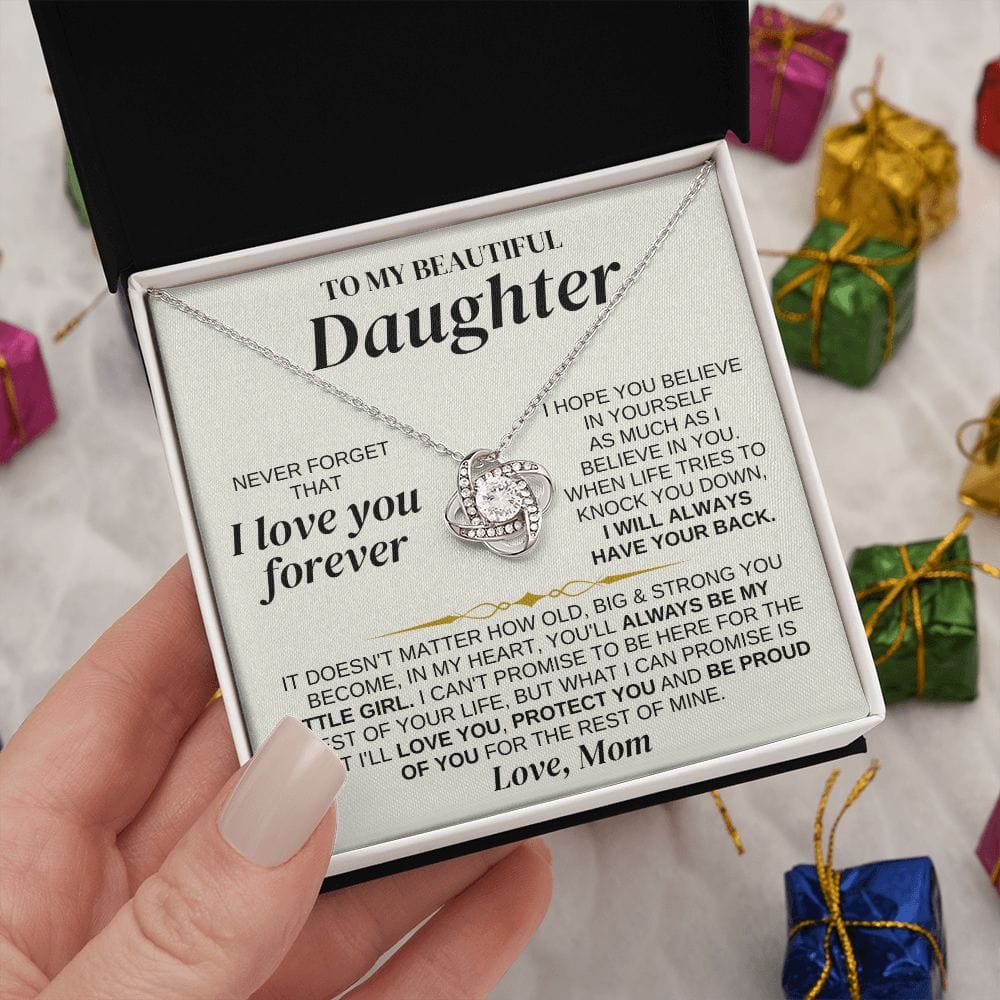 To My Beautiful Daughter - Love Mom - Love Knot Gift Set - SS327