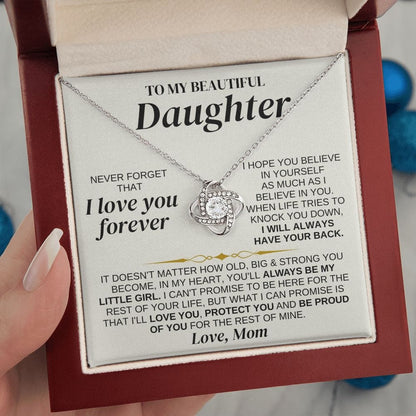 To My Beautiful Daughter - Love Mom - Love Knot Gift Set - SS327