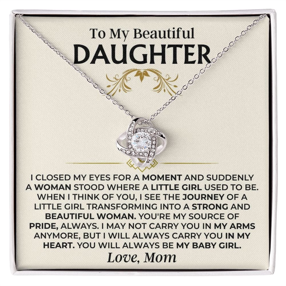 To My Beautiful Daughter - Mom - Love Knot Gift Set - SS504
