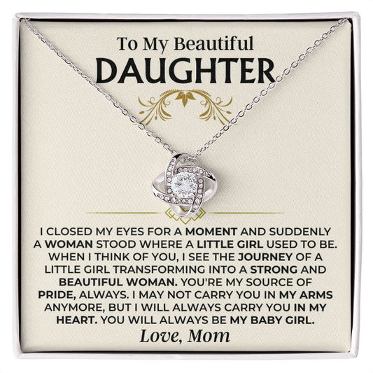 To My Beautiful Daughter - Mom - Love Knot Gift Set - SS504