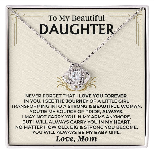 To My Beautiful Daughter - Mom - Love Knot Gift Set - SS510