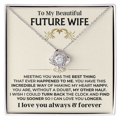 To My Beautiful Future Wife - Love Knot Gift Set - SS505