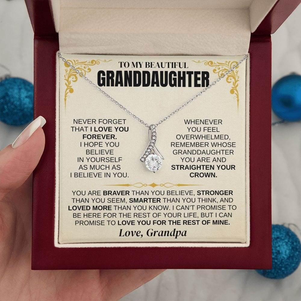 To My Beautiful Granddaughter - Beautiful Necklace Gift Set - SS342