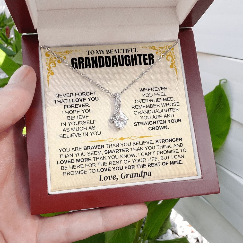 To My Beautiful Granddaughter - Beautiful Necklace Gift Set - SS342