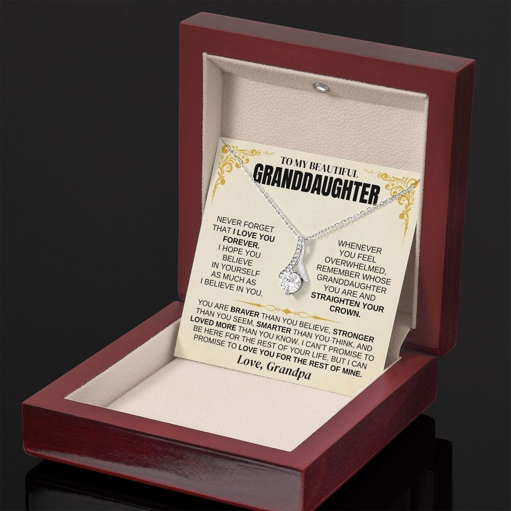 To My Beautiful Granddaughter - Beautiful Necklace Gift Set - SS342