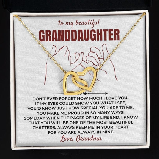 To My Beautiful Granddaughter - Forever Linked Hearts Gift Set - SS401