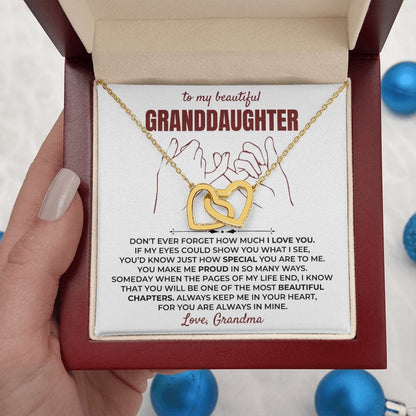To My Beautiful Granddaughter - Forever Linked Hearts Gift Set - SS401