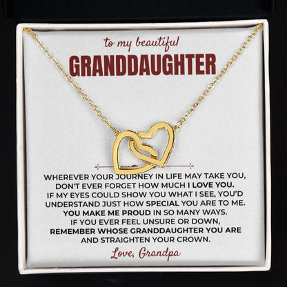 To My Beautiful Granddaughter - Forever Linked Hearts Gift Set - SS402