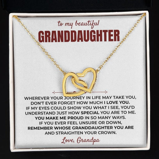 To My Beautiful Granddaughter - Forever Linked Hearts Gift Set - SS402
