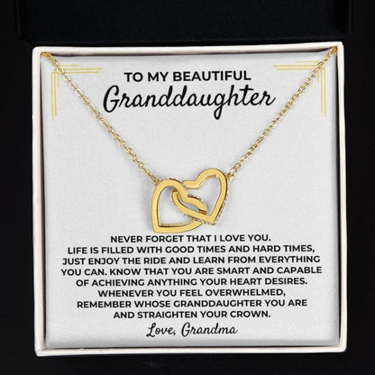 To My Beautiful Granddaughter - Grandma - Interlocked Gift Set - SS393GM