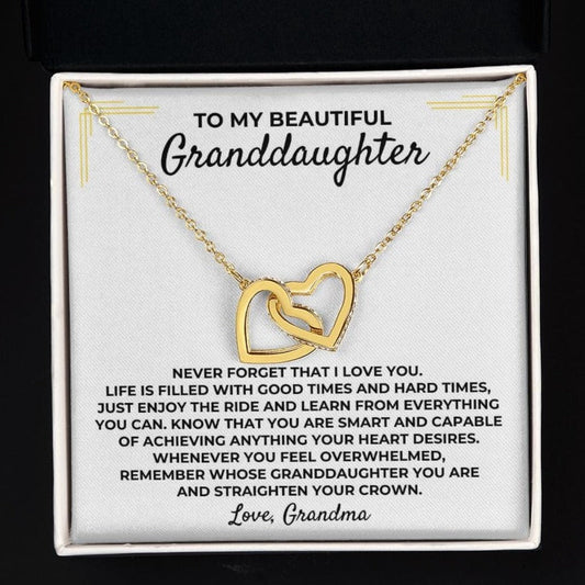 To My Beautiful Granddaughter - Grandma - Interlocked Gift Set - SS393GM