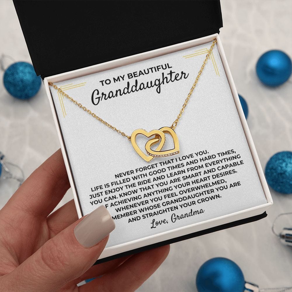 To My Beautiful Granddaughter - Grandma - Interlocked Gift Set - SS393GM