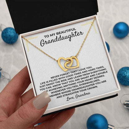 To My Beautiful Granddaughter - Grandma - Interlocked Gift Set - SS393GM