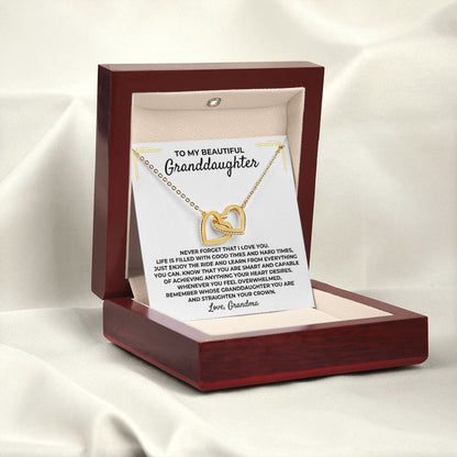 To My Beautiful Granddaughter - Grandma - Interlocked Gift Set - SS393GM