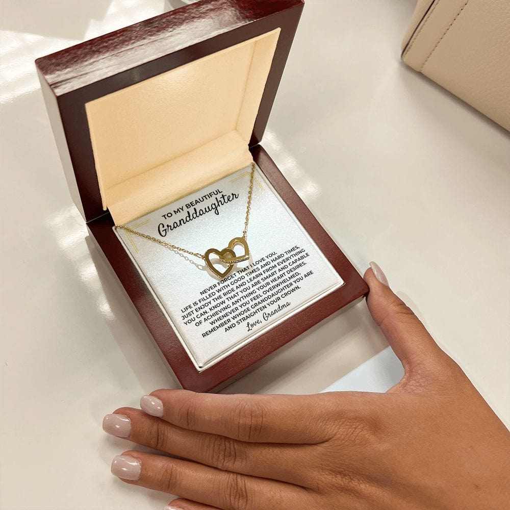 To My Beautiful Granddaughter - Grandma - Interlocked Gift Set - SS393GM