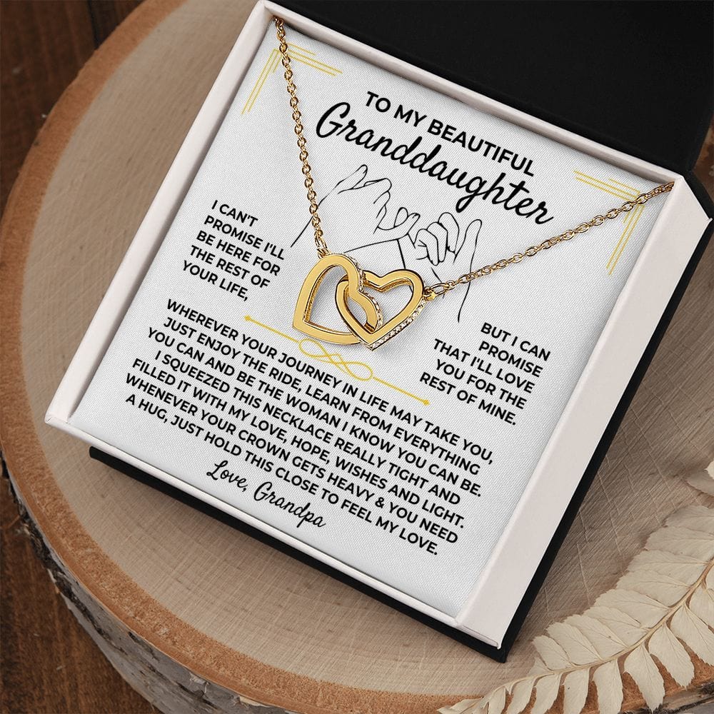 To My Beautiful Granddaughter - Interlocked Gold Hearts Gift Set - SS391