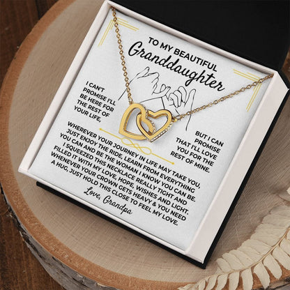 To My Beautiful Granddaughter - Interlocked Gold Hearts Gift Set - SS391