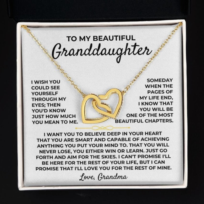 To My Beautiful Granddaughter - Interlocked Hearts Gift Set - SS395