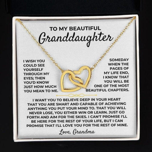 To My Beautiful Granddaughter - Interlocked Hearts Gift Set - SS395