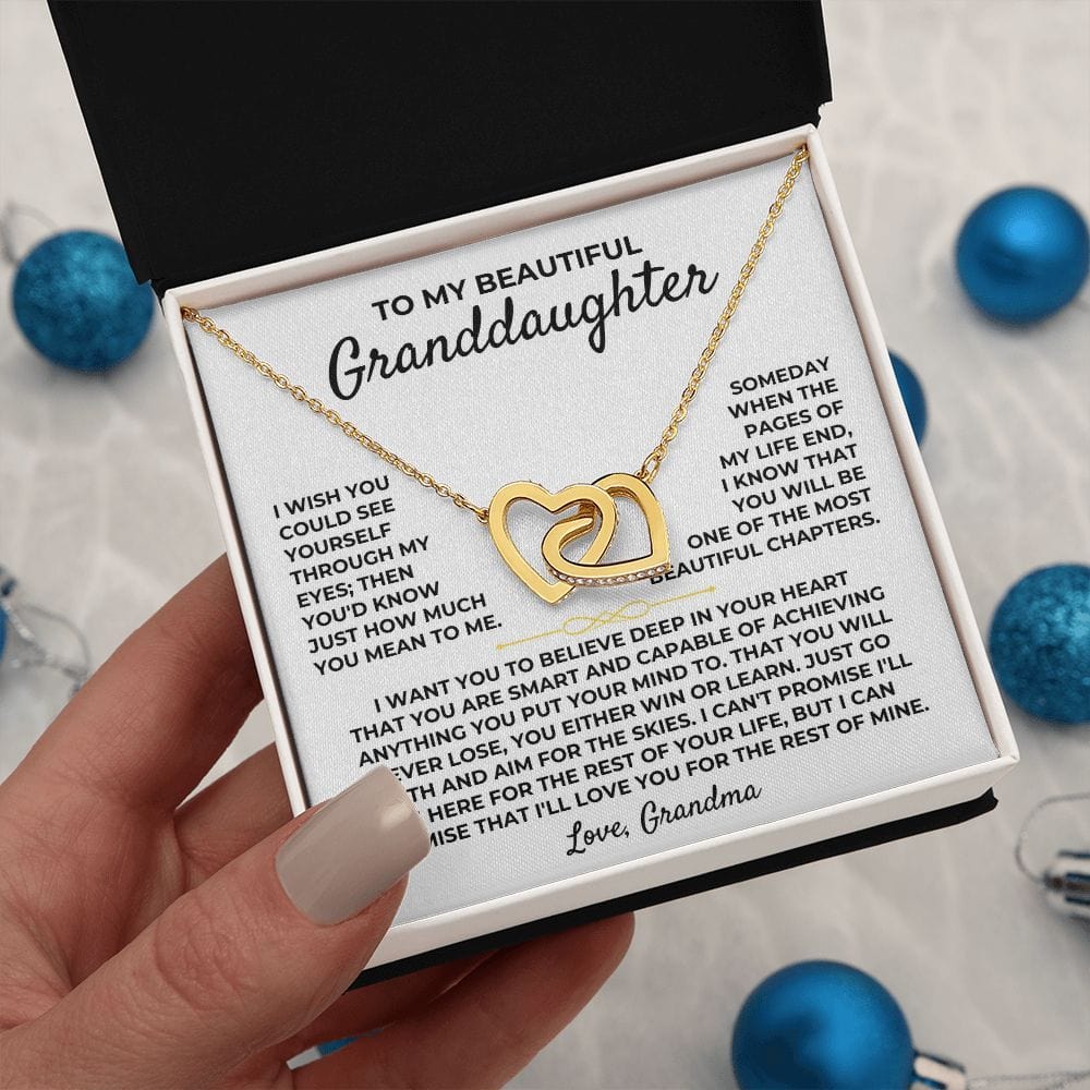 To My Beautiful Granddaughter - Interlocked Hearts Gift Set - SS395