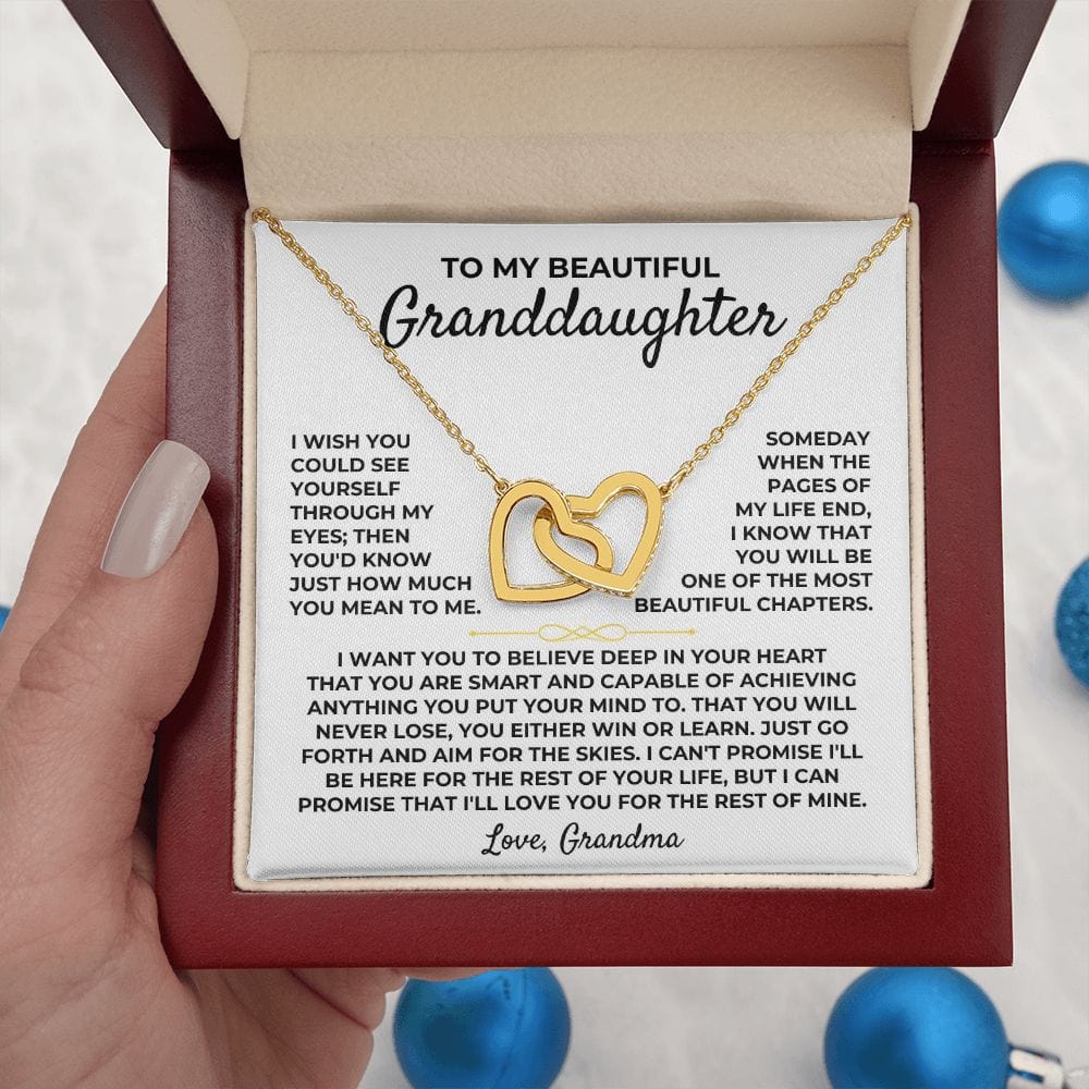 To My Beautiful Granddaughter - Interlocked Hearts Gift Set - SS395
