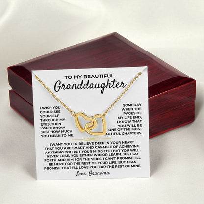 To My Beautiful Granddaughter - Interlocked Hearts Gift Set - SS395