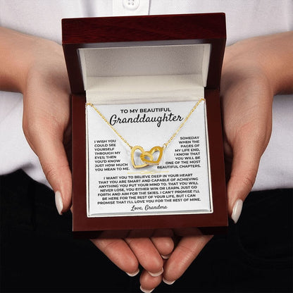 To My Beautiful Granddaughter - Interlocked Hearts Gift Set - SS395