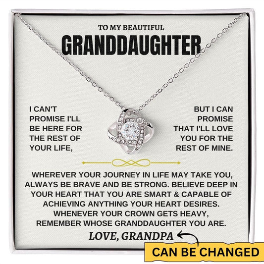 To My Beautiful Granddaughter - Love Knot Gift Set - SS117LK