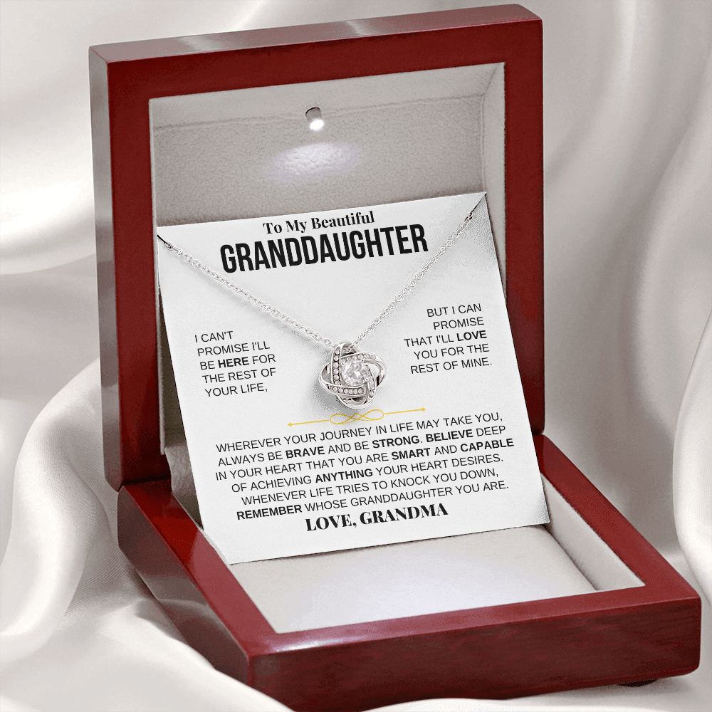 To My Beautiful Granddaughter - Love Knot Gift Set - SS117LK3