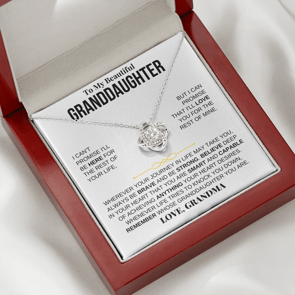 To My Beautiful Granddaughter - Love Knot Gift Set - SS117LK3