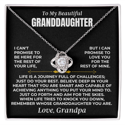To My Beautiful Granddaughter - Love Knot Gift Set - SS472