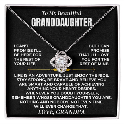 To My Beautiful Granddaughter - Love Knot Gift Set - SS475