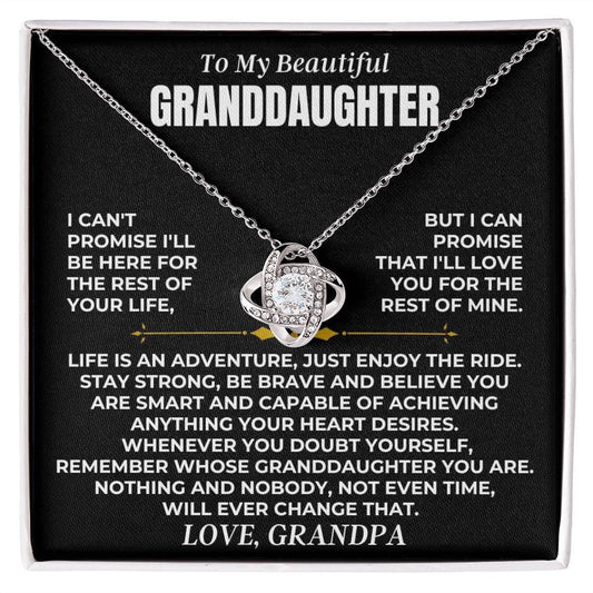 To My Beautiful Granddaughter - Love Knot Gift Set - SS475