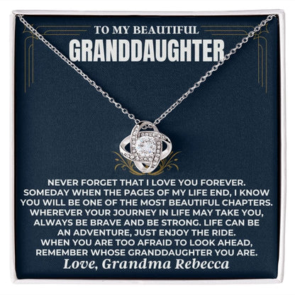 To My Beautiful Granddaughter - Love Knot Gift Set - SS477V3
