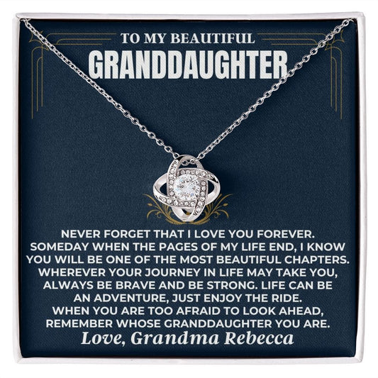 To My Beautiful Granddaughter - Love Knot Gift Set - SS477V3