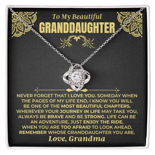 To My Beautiful Granddaughter - Love Knot Gift Set - SS477V6
