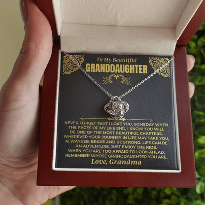 To My Beautiful Granddaughter - Love Knot Gift Set - SS477V6